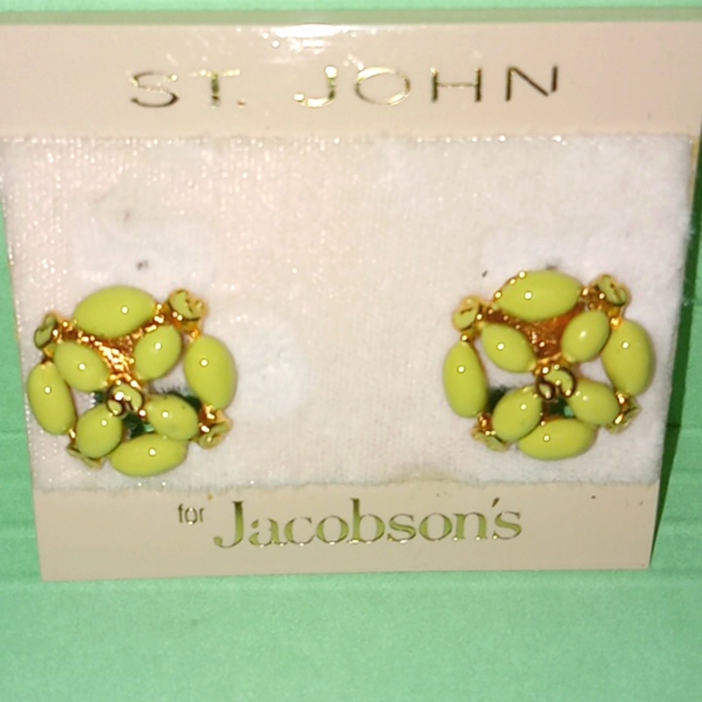 Vintage St. JOHN CLIP-ON EARRINGS